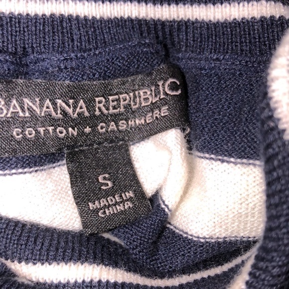 Banana Republic cotton & cashmere blend knit sweater turtleneck size small - Picture 7 of 8